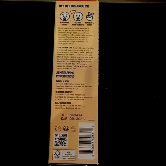 Peace Out Acne Gel Cleanser - Picture 2 of 3